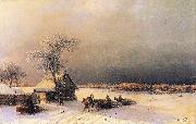 Ivan Aivazovsky Moscow in Winter from the Sparrow Hills oil painting